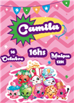 Invitación Shopkins Mod 2 Pers